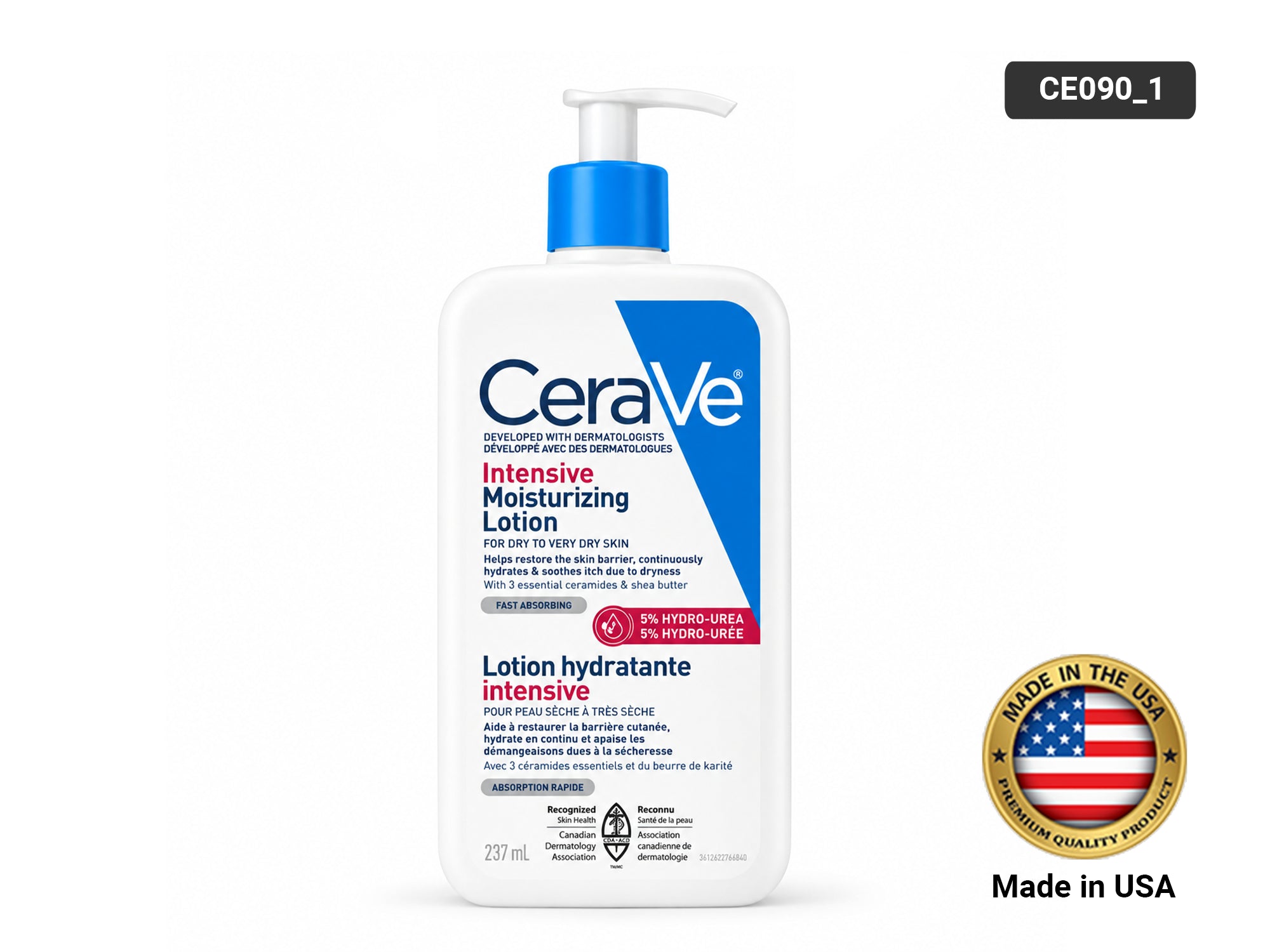 Cerave Intensive Moisturizing Body Lotion for Dry to Very Dry Skin + Itch Relief 237ml